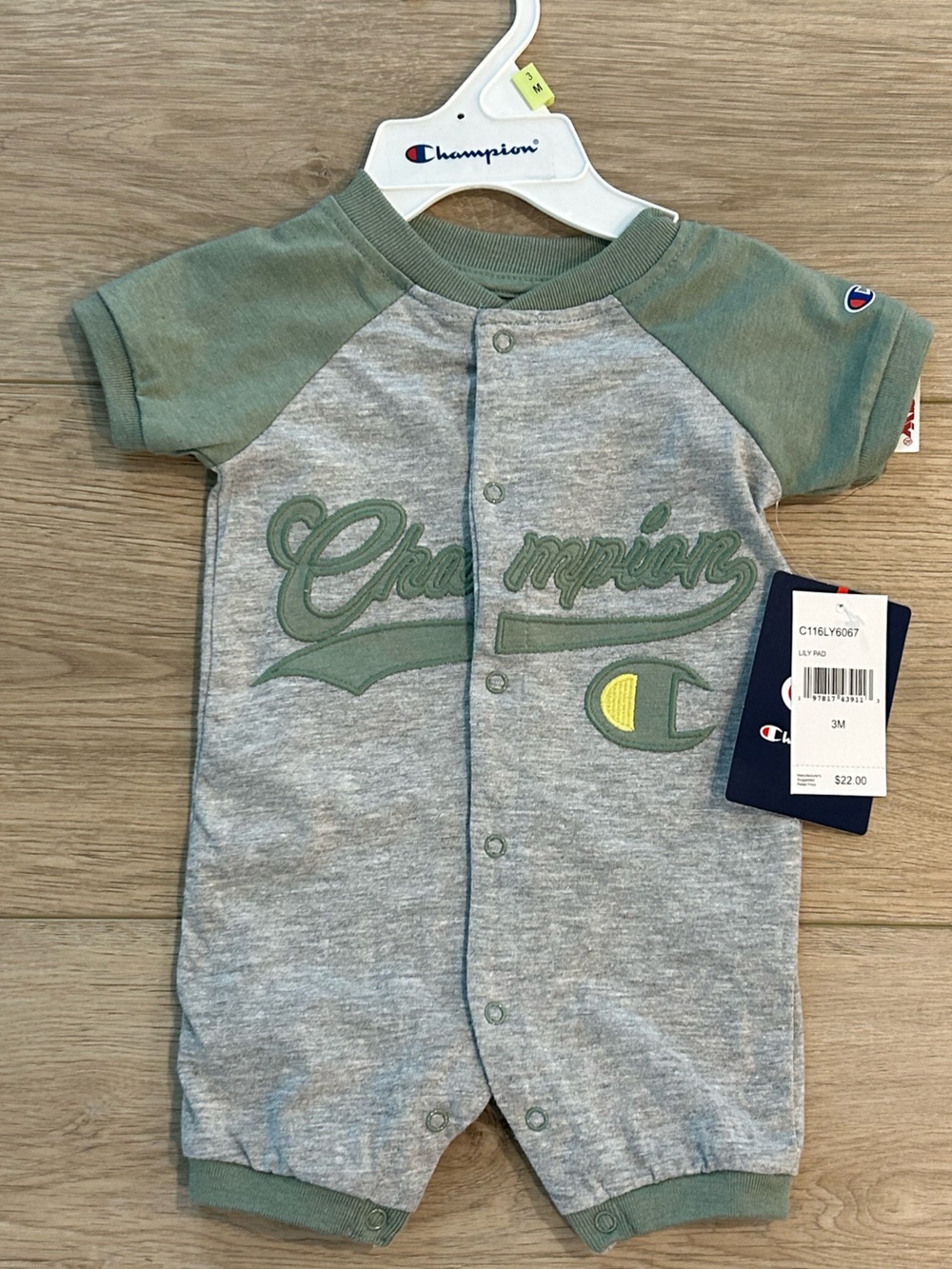 NWT Champion Baby Romper- Champion Baby Onesie Size 0-3 months